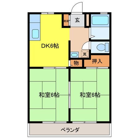 斉藤ハイツBの物件間取画像